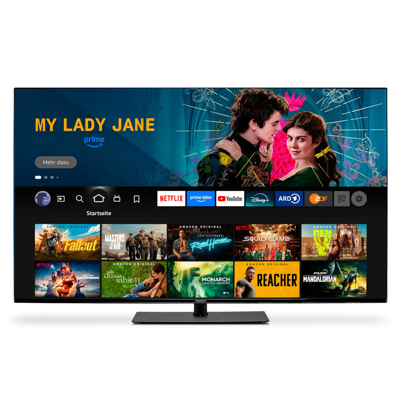 MEDION X15036 (MD 30251) 125,7 cm (50 Zoll) Fernseher (Fire TV, 4K Smart TV, Dolby Vision HDR, Dolby Atmos, Netflix, Prime Video)
