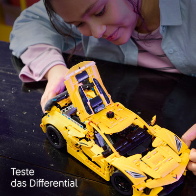 LEGO Technic Chevrolet Corvette Stingray - Bauspielzeug zum Sammeln - Spielzeug Sportwagen - Modell Auto - Geschenk für Jungen und Mädchen ab 9 Jahren, die Spielzeugautos lieben 42205