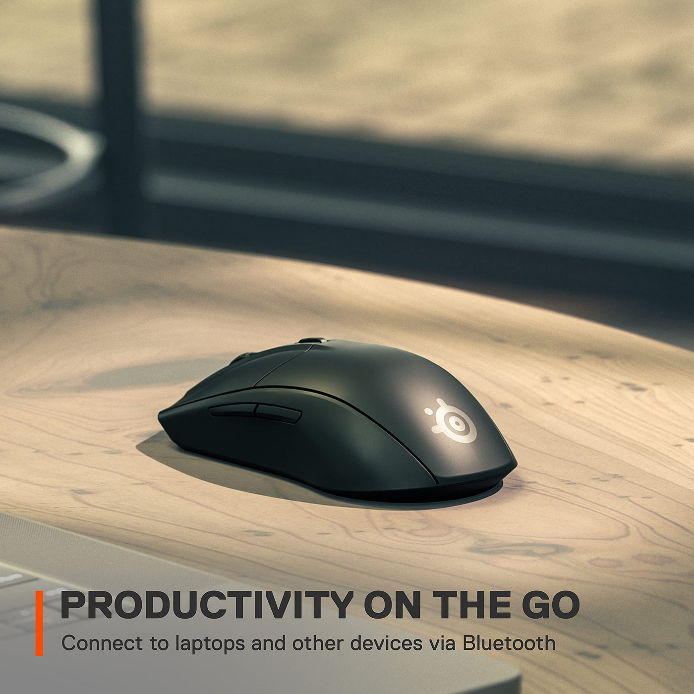 SteelSeries Rival 3 Wireless - Wireless Gaming-Maus - Über 400 Stunden Akkulaufzeit - Dual Wireless 2.4 GHz und Bluetooth 5.0 - 60 Millionen Klicks, Schwarz
