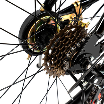 MIIWWOWO Fahrräder für Kinder im Alter von 9-12 Jahren 20 Zoll Kinder Mountainbike 7-Gang Kinderfahrrad Fahrrad mit Schutzblechen Federgabel Carbonstahl Höhenverstellbar (Rot)