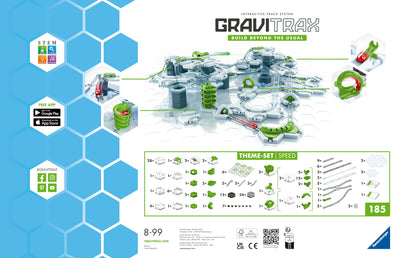 Ravensburger GraviTrax Theme-Set Speed 22428 - GraviTrax Starter-Set für Deine Kugelbahn - Murmelbahn und Konstruktionsspielzeug ab 8 Jahren, alleine bespielbar