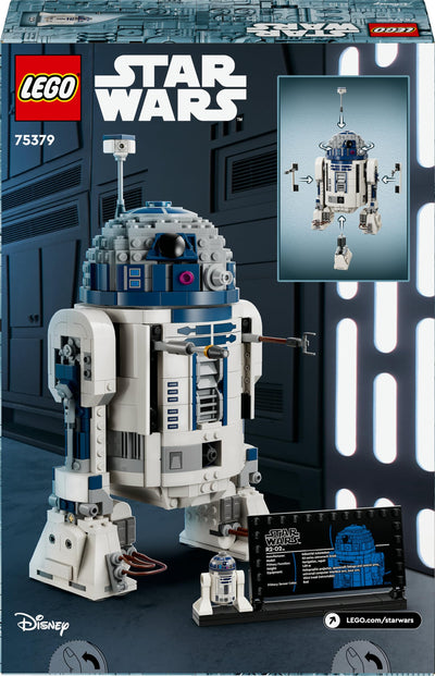 LEGO Star Wars 75379 R2-D2 Spielzeug – Spielfigur zum Ausstellen mit drehbarem Kopf, Periskop und Werkzeugen mit Darth Malak Minifigur – Geschenk für Jungs ab 10 Jahren und Erwachsene