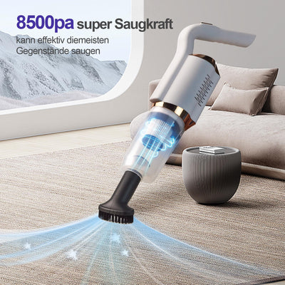 Stimmungs Akku-Staubsauger Kabellos,Akku Handstaubsauger 3 in 1 Multifunktionaler Staubsauger Kabellos 7500Pa Autostaubsauger für Hartböden Tierhaare Auto