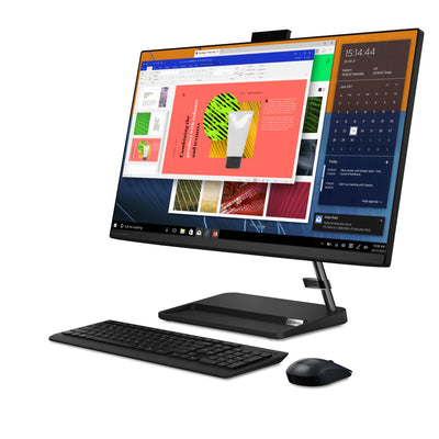 Lenovo IdeaCentre 3 All in One | 27" Full HD Display | AMD Ryzen 7 7730U | 16GB RAM | 1TB SSD | AMD Radeon Grafik | Win11 Home | QWERTZ | schwarz | inkl. Tastatur & Maus | 3 Monate Premium Care