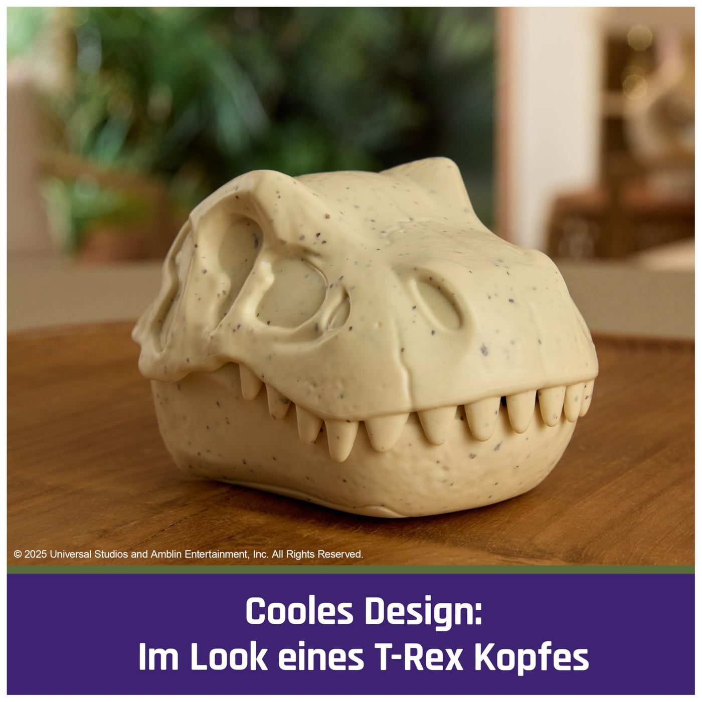 Bitzee Jurassic World - interaktives Spielzeug im Design eines T-Rex Schädels, mit 25 virtuellen Dinosauriern, die auf Bewegung reagieren und Battle Modus, Sammlerstück, für Kinder ab 5 Jahren