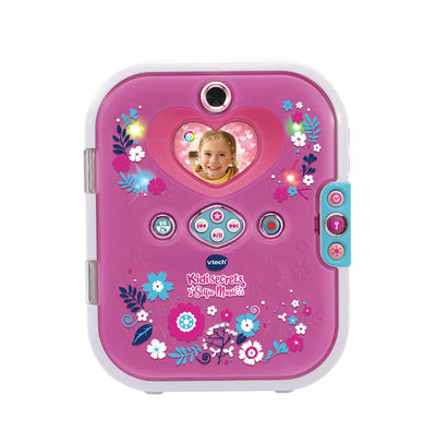 Vtech Kidisecrets Selfie Music 2.0 – Kindertagebuch mit 2 Kameras, MP3-Player, Gesichtserkennung, Leuchteffekten und vielem mehr – Für Kinder von 6-12 Jahren
