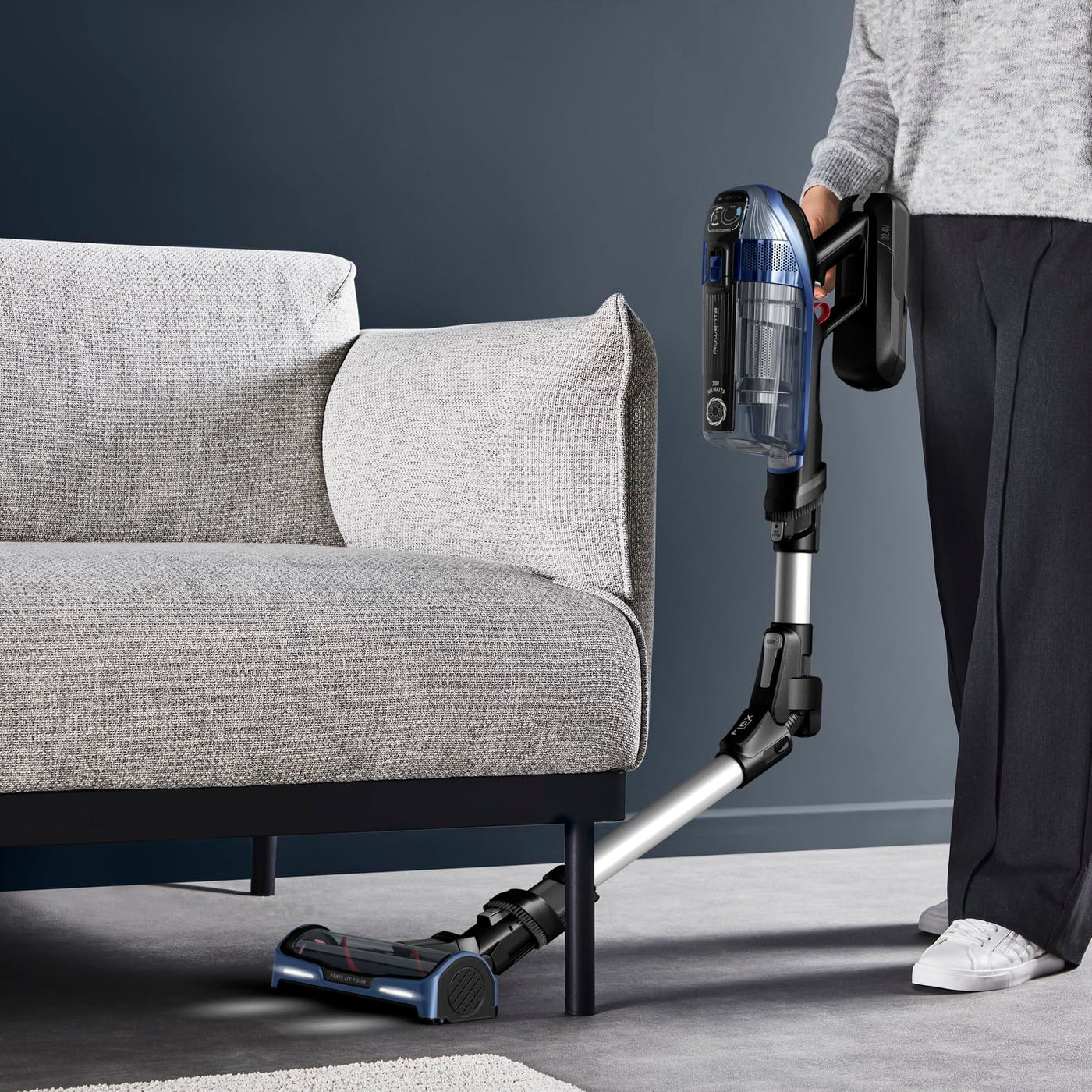 Rowenta X-Force Flex 14.60 Aqua, Kabelloser Staubsauger mit Wisch-Funktion, Flex-Gelenk, bis zu 200 AirWatt und 70 min Akku-Laufzeit, RH99C3WO