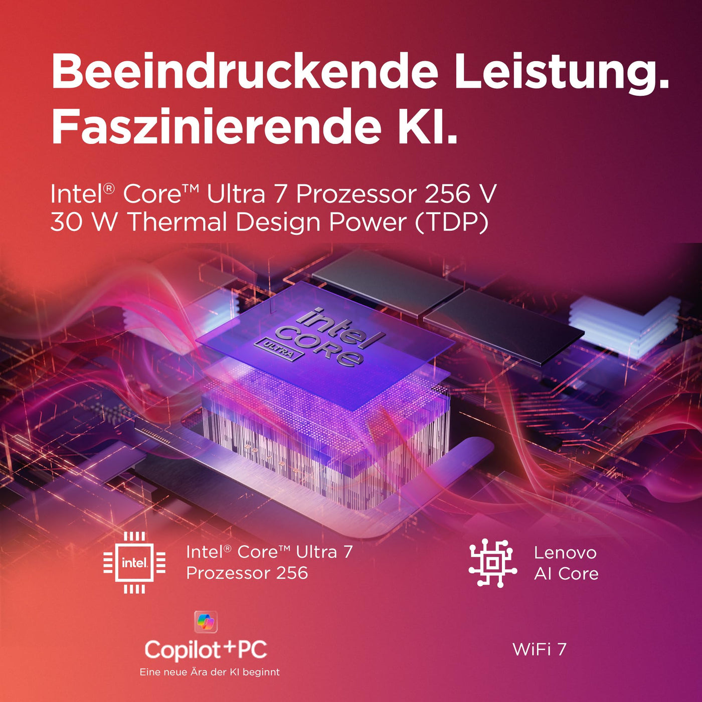 Lenovo Yoga Slim 7i Aura Edition Laptop | Copilot+PC | 14" WUXGA OLED | Intel Core Ultra 7 | 16GB RAM | 512GB SSD | Intel Arc Grafik | Win11 | QWERTZ | Seashell | 3 Jahre Garantie Exklusiv bei Amazon