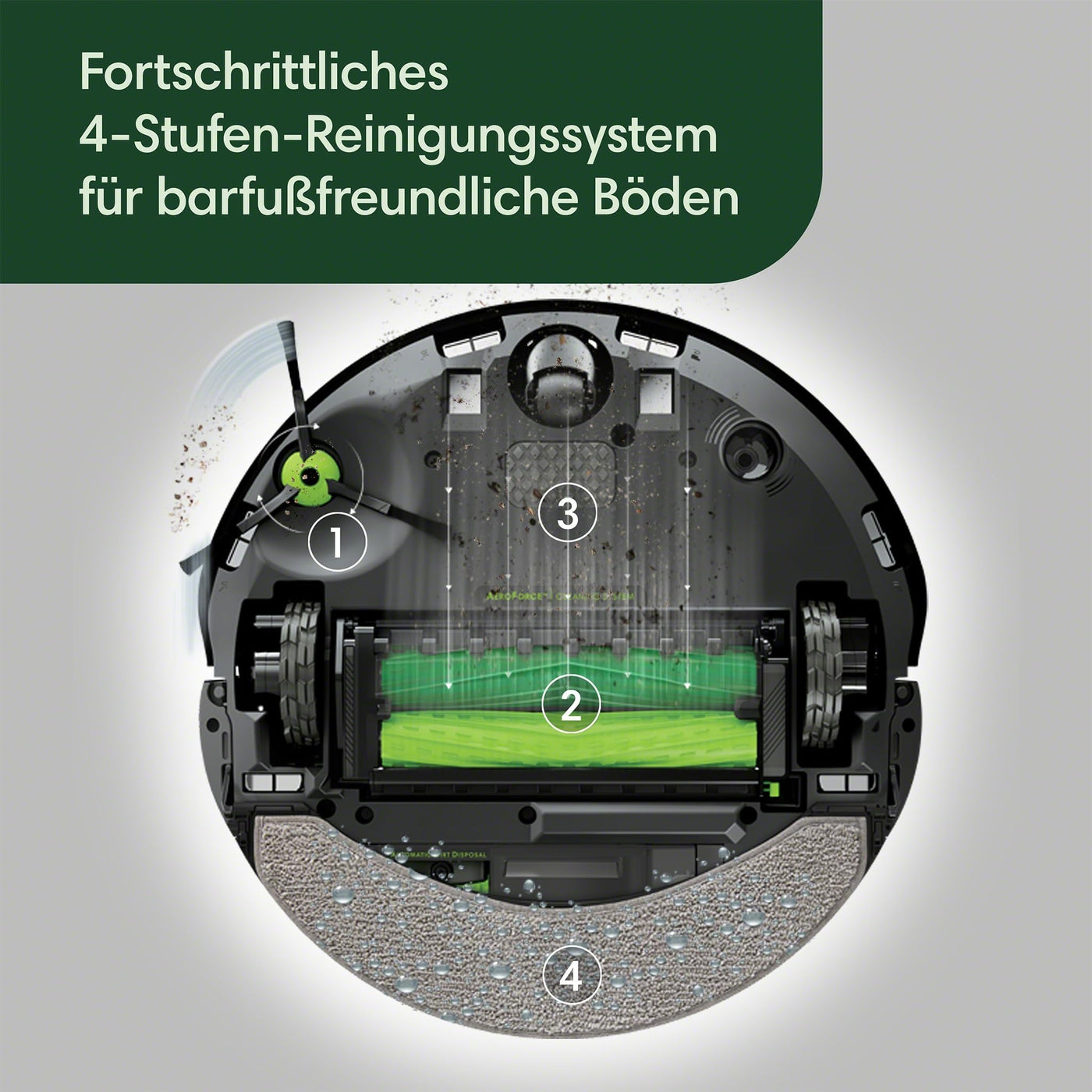 iRobot Roomba Combo 10 Max – Saugroboter 2-in-1 mit Station – Selbstentleerung/Befüllen und Reinigung des Wischtuchs – Kartographie & speichert die Umgebung – erkennt & vermeidet Objekte