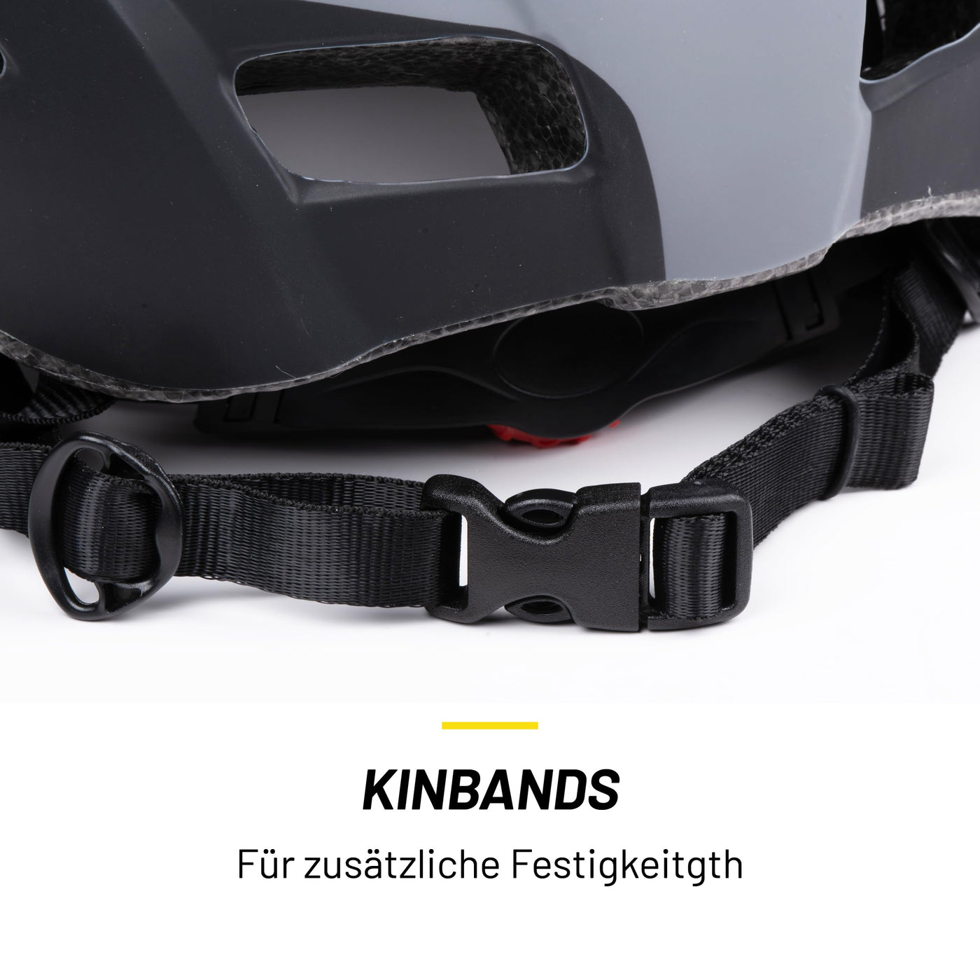 Dunlop Fahrradhelm mit Licht - Fahrradhelm Damen und Herren - Verstellbar von 55 bis 58 cm - Fahrrad Helm Größe M - mit LED-Beleuchtung - 3 Lichtmodi - Schwarz
