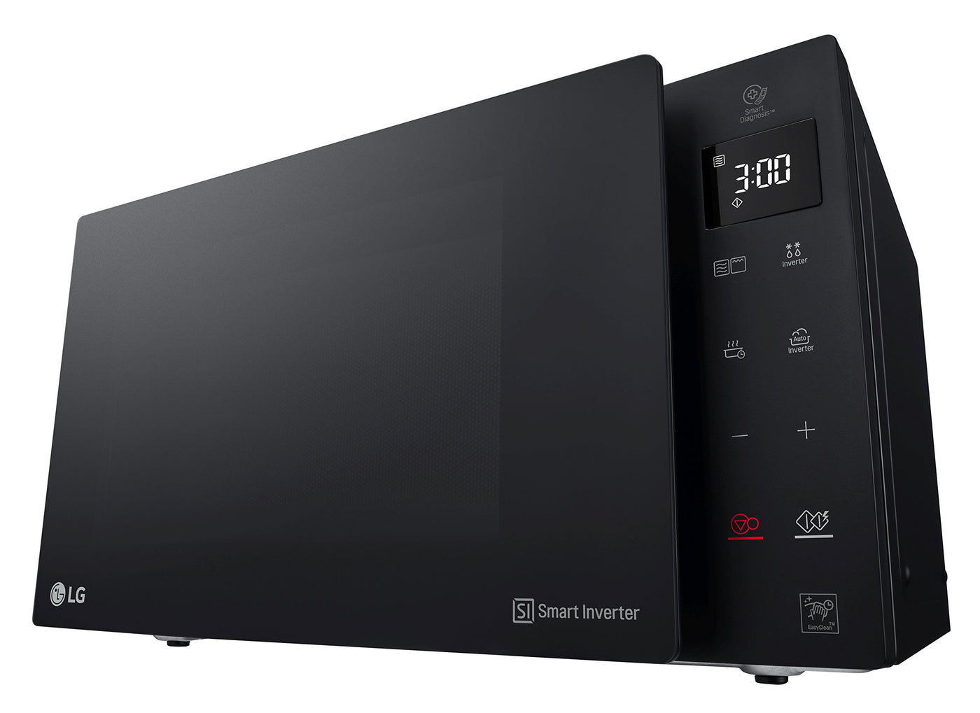 LG Electronics MH6535NBS Mikrowelle mit Grill | Smart Inverter Technologie | 1000 W | 25 L | 32 Automatikprogramme | Digitaldisplay
