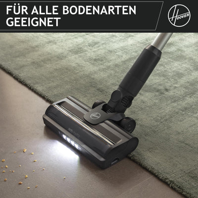 Hoover HF1 Plus [HF1PZ10H] Akku Staubsauger kabellos mit XL Staubbehälter & LED, bis zu 45min Laufzeit, für alle Bodenarten, Anti Twist gegen Haarverwicklung, Akkusauger mit Parkfunktion, 0.7L