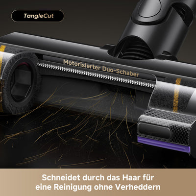 dreame V20 Pro-A Kabelloser Staubsauger, Kantenreinigung 0 mm, ohne Verheddern, für Hartböden und Teppiche, 24.000PA / 210 AW, 90 Min. maximale Laufzeit, Filterung 99,99%, entfernt Tierhaare