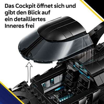 LEGO DC Batman Forever Batmobil – Superhelden Fahrzeug mit Minifigur – mit aufklappbarem Cockpit und detailgetreuem Innenraum – Geschenk für Jungen ab 12 Jahren, Teenager und Erwachsene Fans – 76304