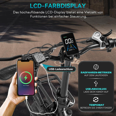 Fafrees F20 X-MAX E Bike Elektrofahrräder 20 Zoll, 48V 30Ah Akku, 4.0 Fat Tire Klapprad E-Bike, 65 N.m Motor, Lastkapazität 150 kg (Grau)