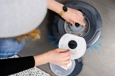 hoogo Saugroboter R2 | Staubsauger Roboter | Lange 120 min Akku-Laufzeit | 7cm flach | einfache Bedienung | für Hartböden und kurzflorige Teppiche