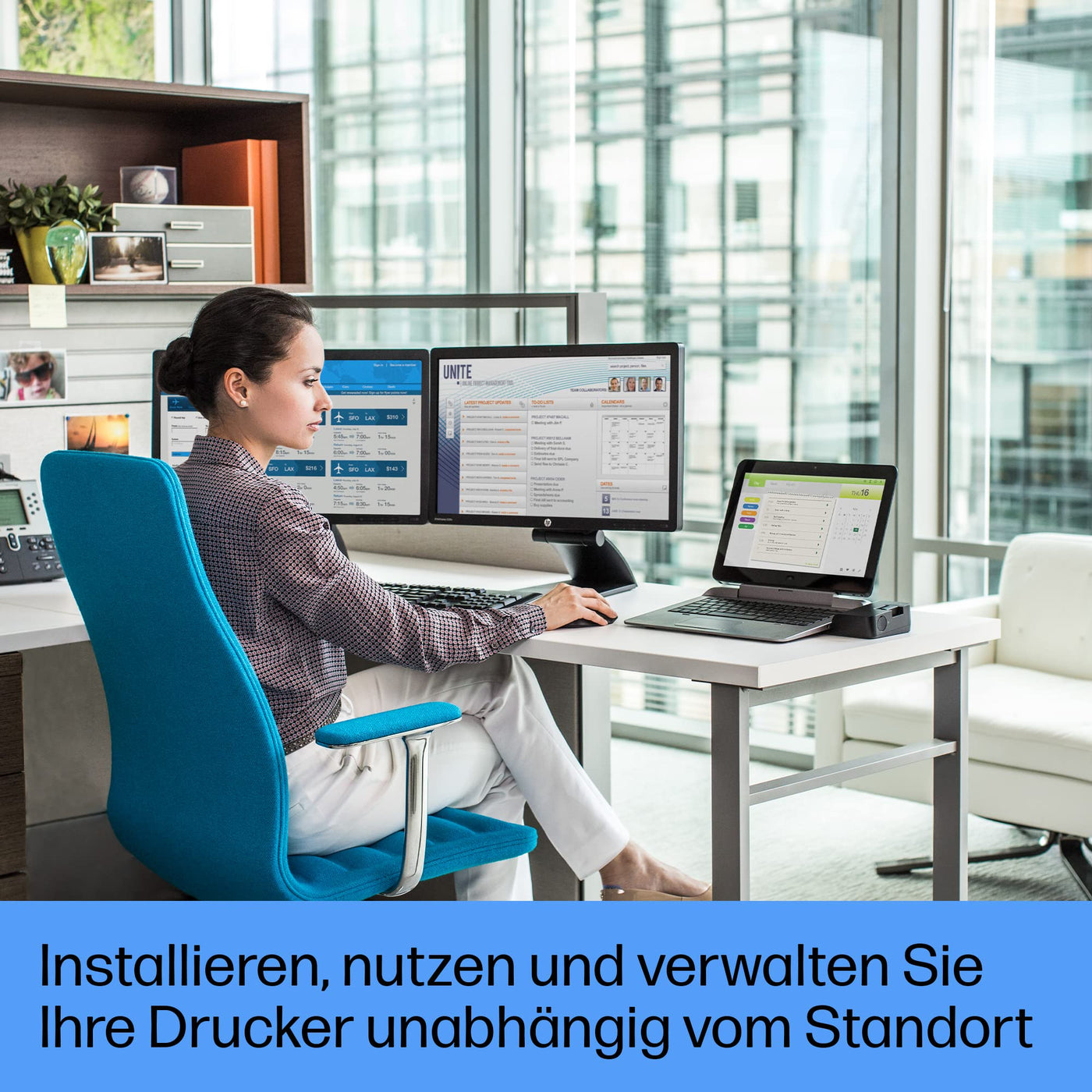 HP LaserJet Pro MFP 4102dw Multifunktions-Laserdrucker, WLAN, Automatischer beidseitiger Druck, Hohe Druckgeschwindigkeit, Bis zu 80.000 Seiten pro Monat, HP Wolf Pro Security