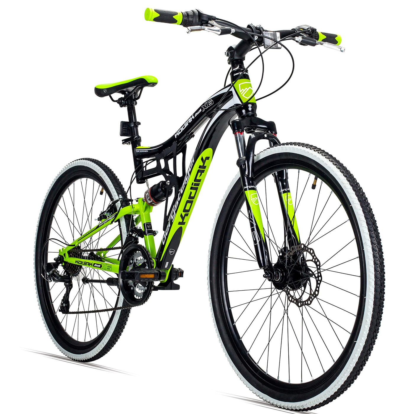 Bergsteiger Kodiak 24 Zoll Mountainbike, Jungen & Mädchen Kinderfahrrad geeignet für 8, 9, 10, 11, 12, 13 Jahre, Scheibenbremse, Shimano 21 Gang-Schaltung