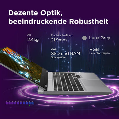 Lenovo LOQ Gaming AI Laptop | 15.6" Full HD 144Hz LCD Display |NVIDIA GeForce RTX 5060 | AMD Ryzen 7 250 | 16GB RAM | 1TB SSD | Win11 | QWERTZ | Luna Grau | Weiss beleuchtet | 3 Monate GamePass