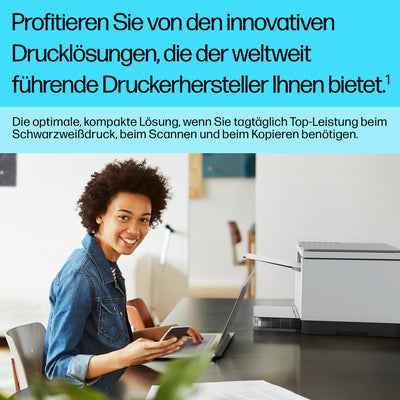 HP LaserJet MFP M234dw Multifunktionslaserdrucker, Schwarzweiß, 3-in-1 Drucker, Scanner, Kopierer, WLAN, LAN, Duplex, Airprint, 29 S/Min