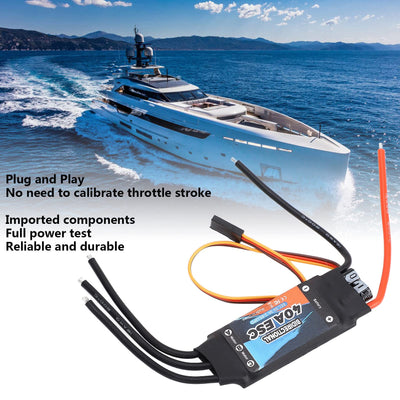 SUNGOOYUE 40A Bidirektionaler Bürstenloser ESC, 2‑6S Elektrischer Geschwindigkeitsregler für RC-Car-Boote