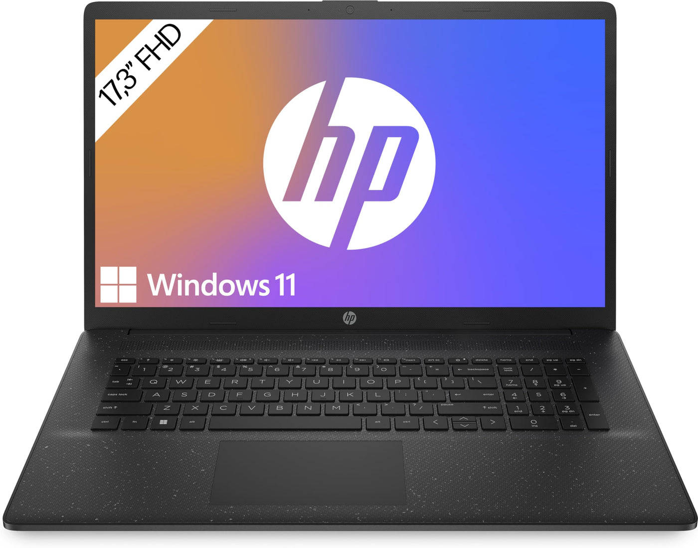 HP Laptop mit 17,3" FHD Display, AMD Ryzen 5 7520U, 8GB DDR5 RAM, 512 GB SSD, AMD Radeon-Grafik, Windows 11, QWERTZ, Schwarz inkl. 25 GB Dropbox-Speicher für 12 Monate