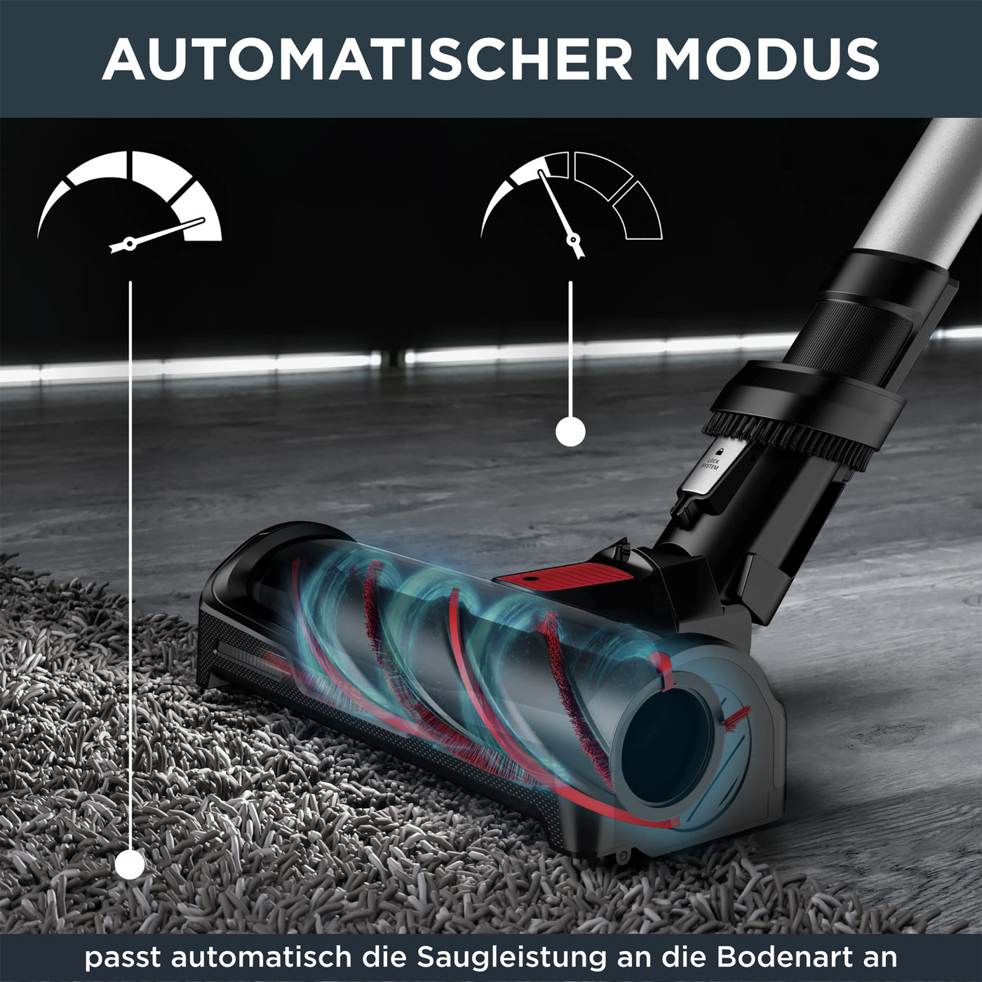 Rowenta X-Force Flex 12.60 Animal, Kabelloser Staubsauger mit Tierhaar-Zubehör, Flex-Gelenk, bis zu 150 AirWatt und 45 min Akku-Laufzeit, RH98A8WO, Rot/Schwarz