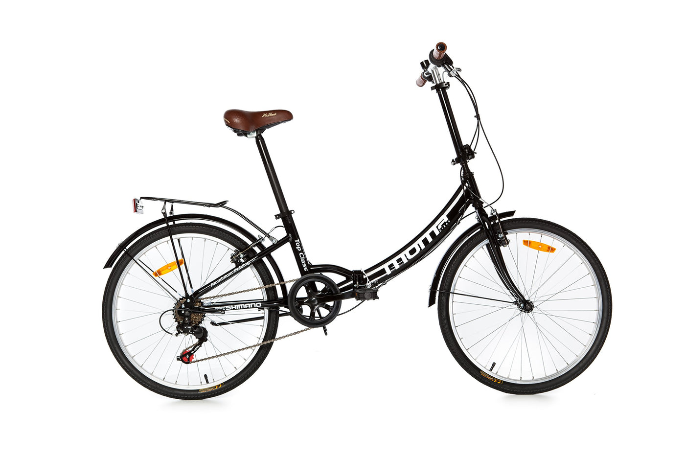 moma bikes Faltbares Fahrrad, TOP Class 24“, Aluminium 6 Gänge, Komfortsattel