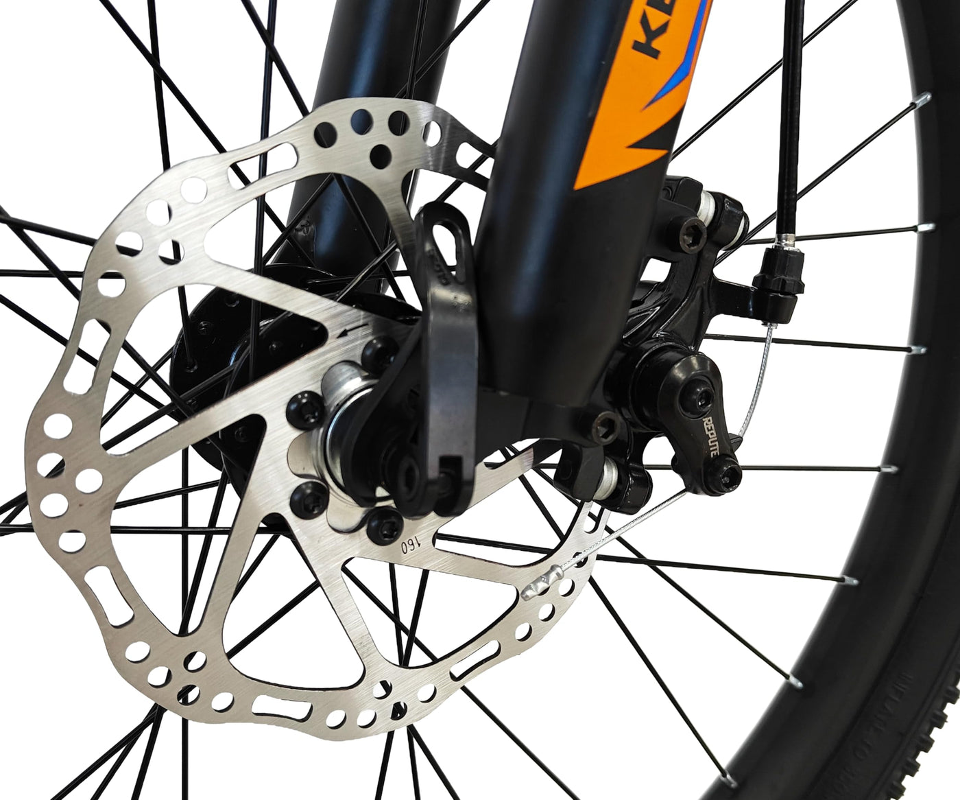 Keskin HT MTB1 24" Kinder Mountainbike – 21-Gang, 2.35" Luftreifen, Scheibenbremsen, Aluminiumrahmen, Orange