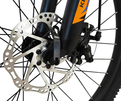 Keskin HT MTB1 24" Kinder Mountainbike – 21-Gang, 2.35" Luftreifen, Scheibenbremsen, Aluminiumrahmen, Orange