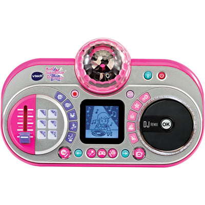 VTech Kidi Super Star DJ Studio pink – 10-in-1 Karaokespielzeug mit Mikrofon, abnehmbarem DJ-Mischpult und vielen Effekten zum Bearbeiten der Musik – Für Kinder von 6-12 Jahren