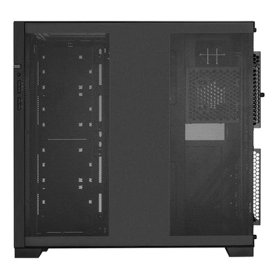 Lian Li O11D EVO RGB Gaming PC Gehäuse ATX Schwarz - Midi Tower PC Gehäuse mit RGB-Beleuchtung, Grafikkarten bis 455 mm, bis zu 420 mm Radiatoren, Black PC Case Stahl, Aluminium, Gehärtetes Glas