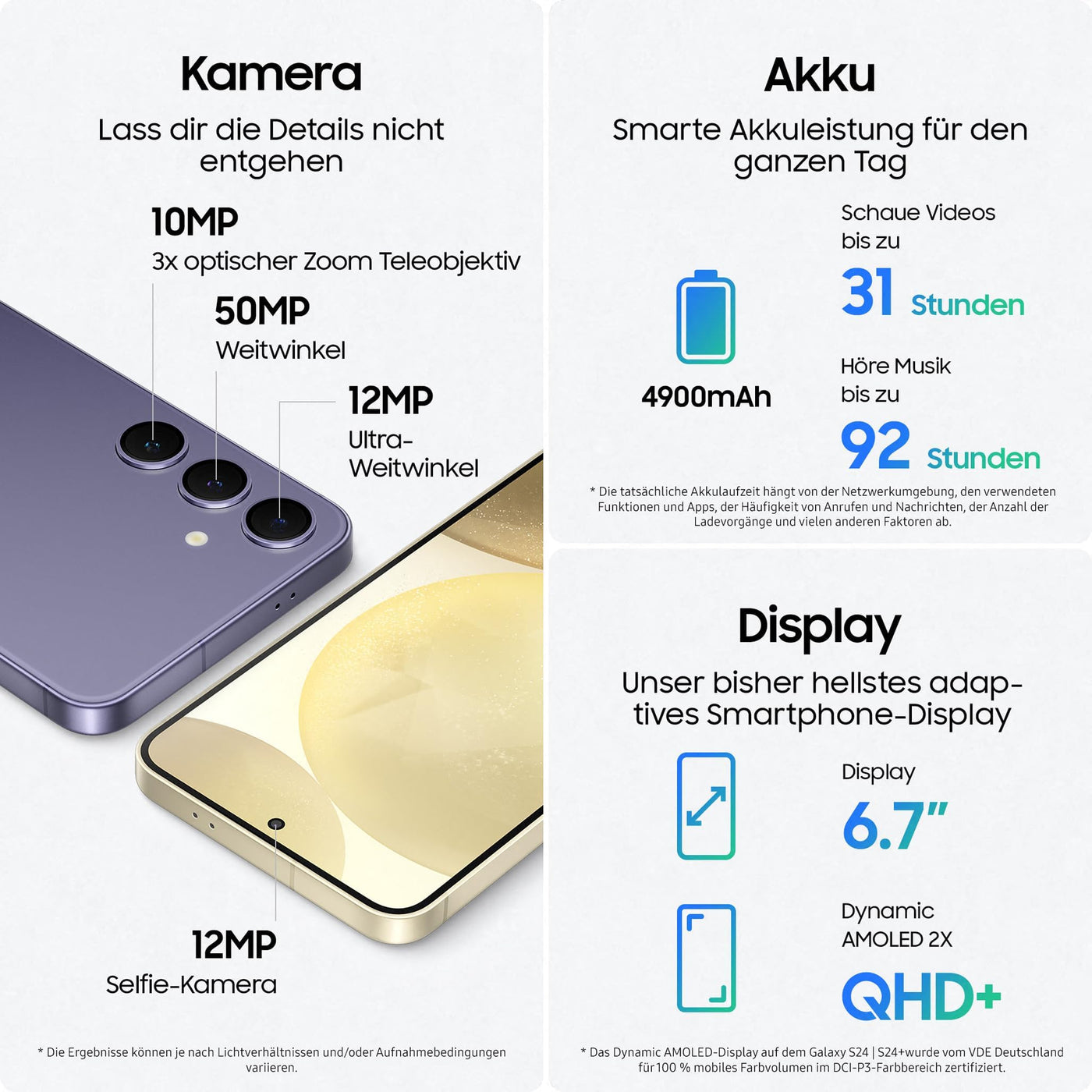 Samsung Galaxy S24+ AI Smartphone, Android-Handy ohne Vertrag, 12 GB RAM, 512 GB Speicher, 50-MP-Kamera, Lange Akkulaufzeit, Onyx Black, 3 Jahre Herstellergarantie
