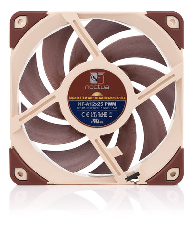Noctua NF-A12x25 PWM, Leiser Premium-Lüfter, 4-Pin (120mm, Braun)