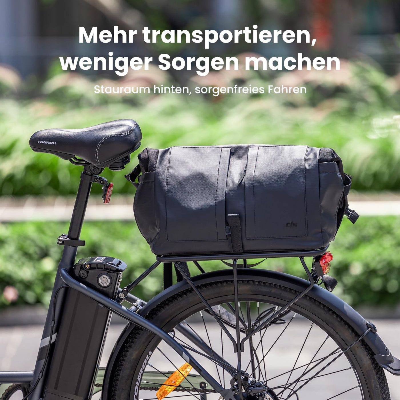 Touroll B1 26 Zoll City E-Bike mit 250W Motor und 36V 15.6Ah Akku Pedelec Cityräder Elektrofahrrad, Max Geschwindigkeit 25km/h Max Reichweite 90km, Erwachsene Herren Damen Ebike