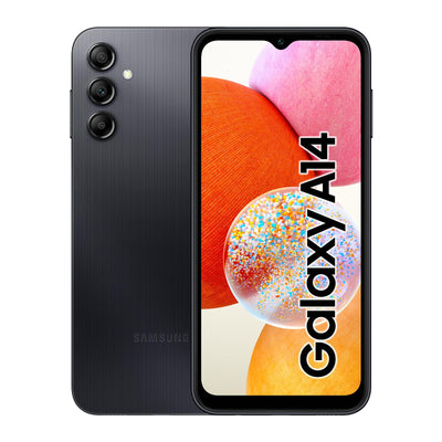 Samsung Galaxy A14 LTE Android Smartphone ohne Vertrag, 64 GB, 4 GB RAM, 6,6 Zoll Dynamic AMOLED Display, 5.000 mAh Akku, Black, Handy inkl. 30 Monate Herstellergarantie [Exklusiv bei Amazon]