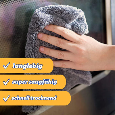 Scrub Daddy Microfaser Tuch - Allzwecktücher im Doppelpack, waschbarer Spüllappen, Zaubertücher zur Reinigung von verstaubtem Glas, Auto, Fenstern, Geschirr und mehr – Mehrfarbig