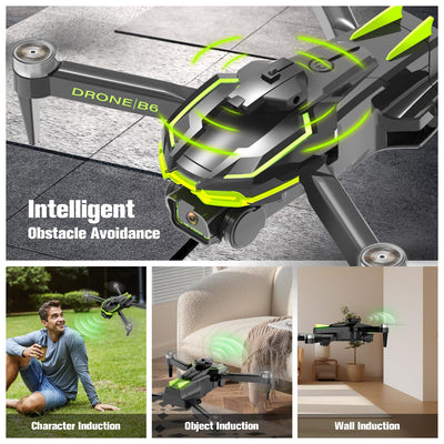 Drohne mit Kamera 4K für Kinder mit Bürstenlose Motor, RC Drone Quadcopter mit WiFi Übertragung, 38 mins Lange Flugzeit, Anfänger Drohne Spielzeug Geschenke für Jungen Mädchen (Green)