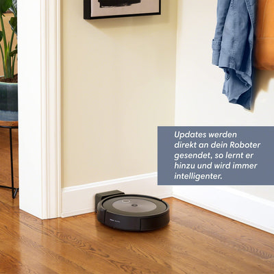 iRobot® Roomba® j7 WLAN-fähiger Saugroboter mit Kartierung und mit Zwei Gummibürsten für alle Böden - Objekterkennung und -vermeidung - Lernt, kartiert und passt Sich an Dein Zuhause an