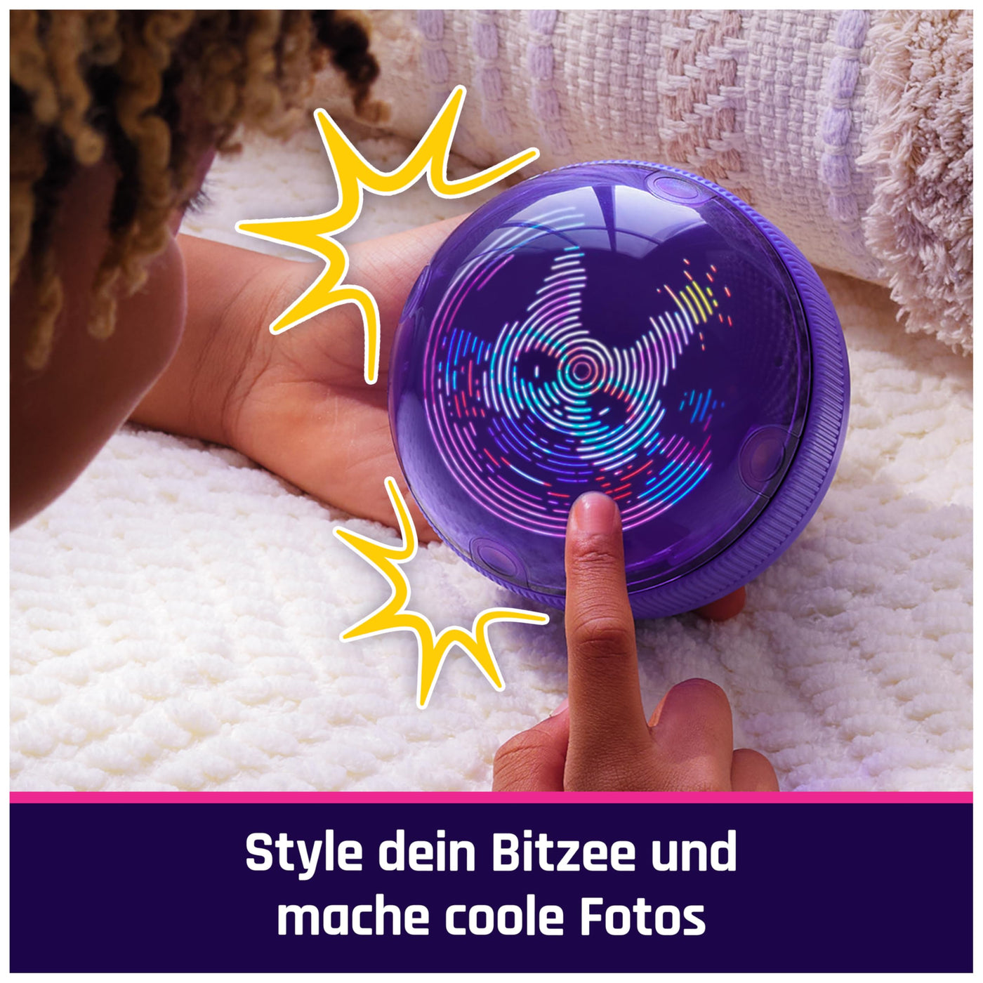 Bitzee Hamsterball - interaktives Spielzeug mit über 20 virtuellen Hamstern zum Rollen und Spielen, das Digitale Haustier reagiert auf Berührung und Bewegung, für Kinder ab 5 Jahren