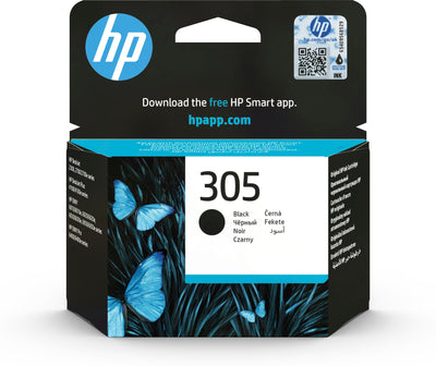 HP 305 Tintenpatrone 1 Stück Original Schwarz mit Standardergiebigkeit