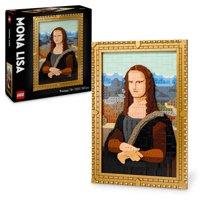 LEGO Art Mona Lisa, Set für Erwachsene, Gemälde von Leonardo da Vinci zum Aufhängen, kreative Aktivität für Männer und Frauen, Geschenk für Kunstliebhaber, italienische Renaissance Kunst 31213