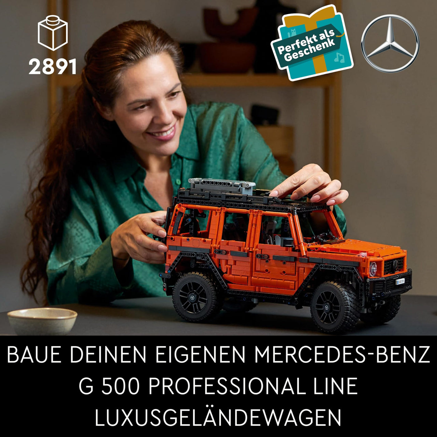 LEGO Technic Mercedes-Benz G 500 Professional Line, Bauset mit Auto-Modell der G-Klasse, Geschenk für Erwachsene, Luxusgeländewagen Set, Mercedes-Sammlerstück, Spielzeug-Auto 42177