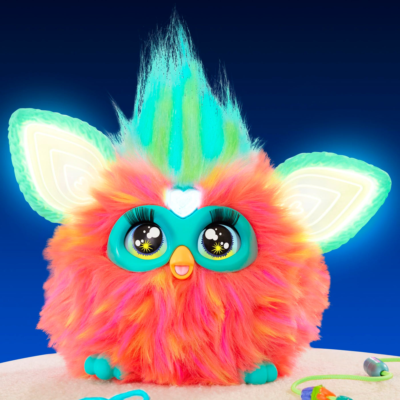 Furby Coral Interaktives Plüschtier – Spricht Deutsch, reagiert auf Stimme, tanzt & leuchtet – 5 Spielmodi, 600+ Reaktionen – Mit Zubehör – Elektronisches Spielzeug ab 6 Jahren