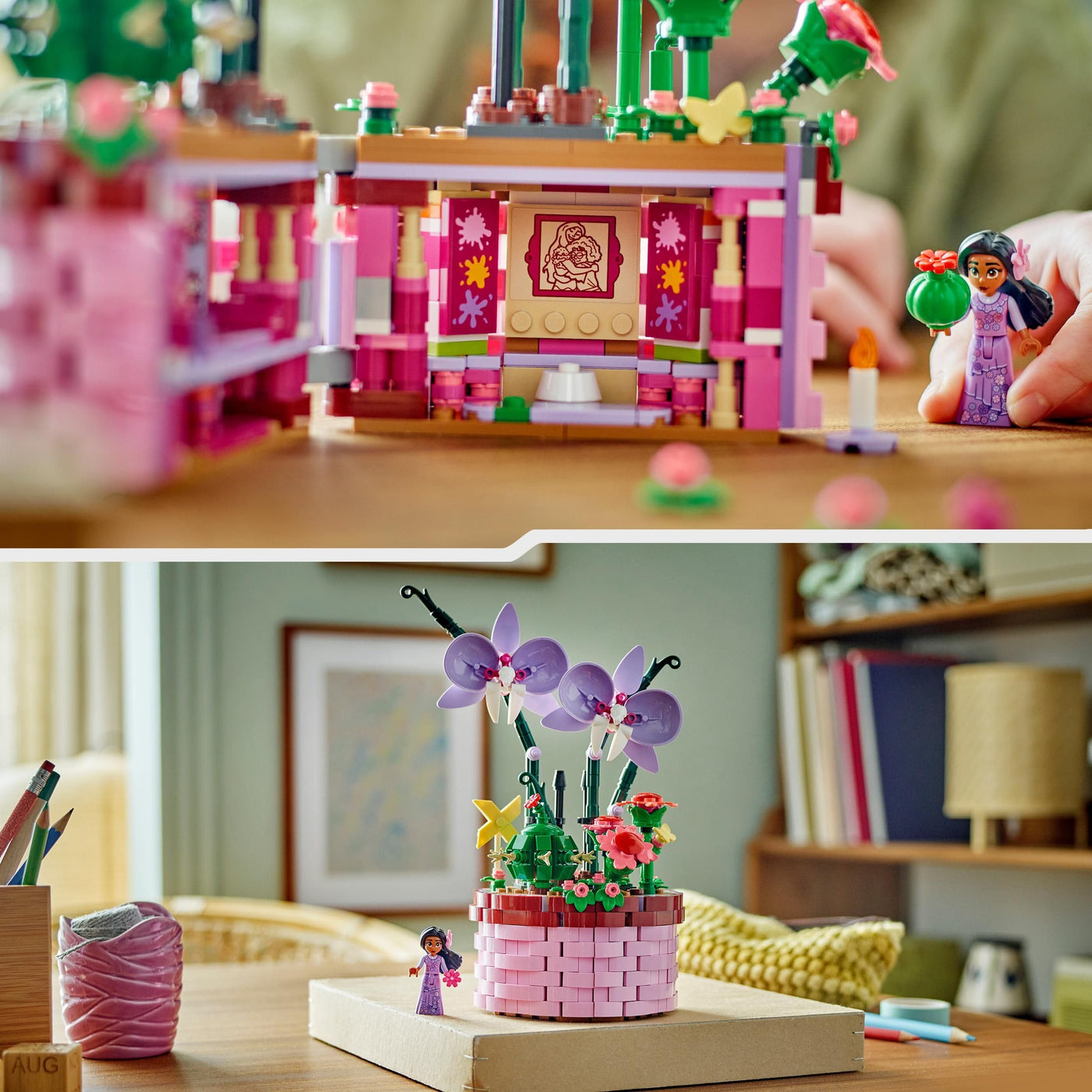 LEGO ǀ Disney Encanto Isabelas Blumentopf, Set für Kinder mit baubarer Spielzeug-Orchidee, Deko-Bausatz mit Mini-Puppe Einer Figur aus dem Film, Geschenk-Idee für Mädchen & Jungen ab 9 Jahren 43237