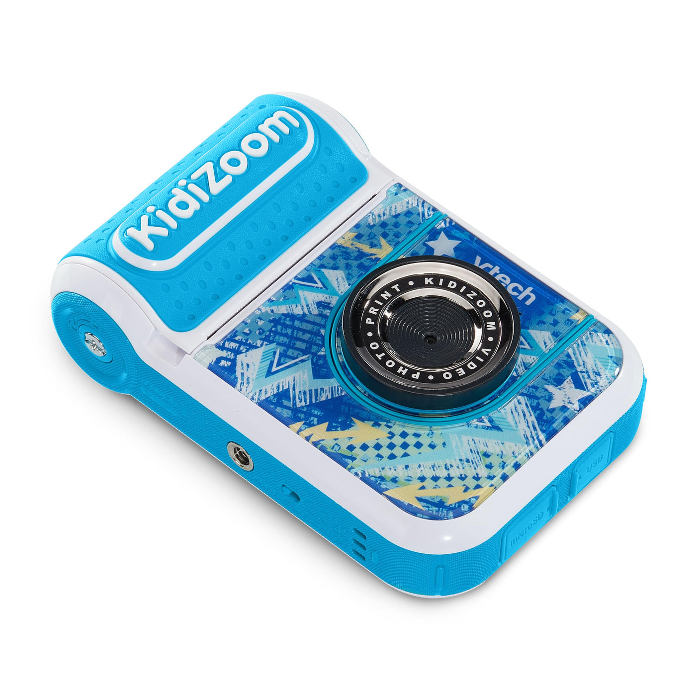 Vtech KidiZoom Print Cam Scrapbook Bundle blau - Kreative Kamera, die Bilder direkt ausdrucken kann - Inkl. Scrapbook, Stickern, Stift und Druckerpapier