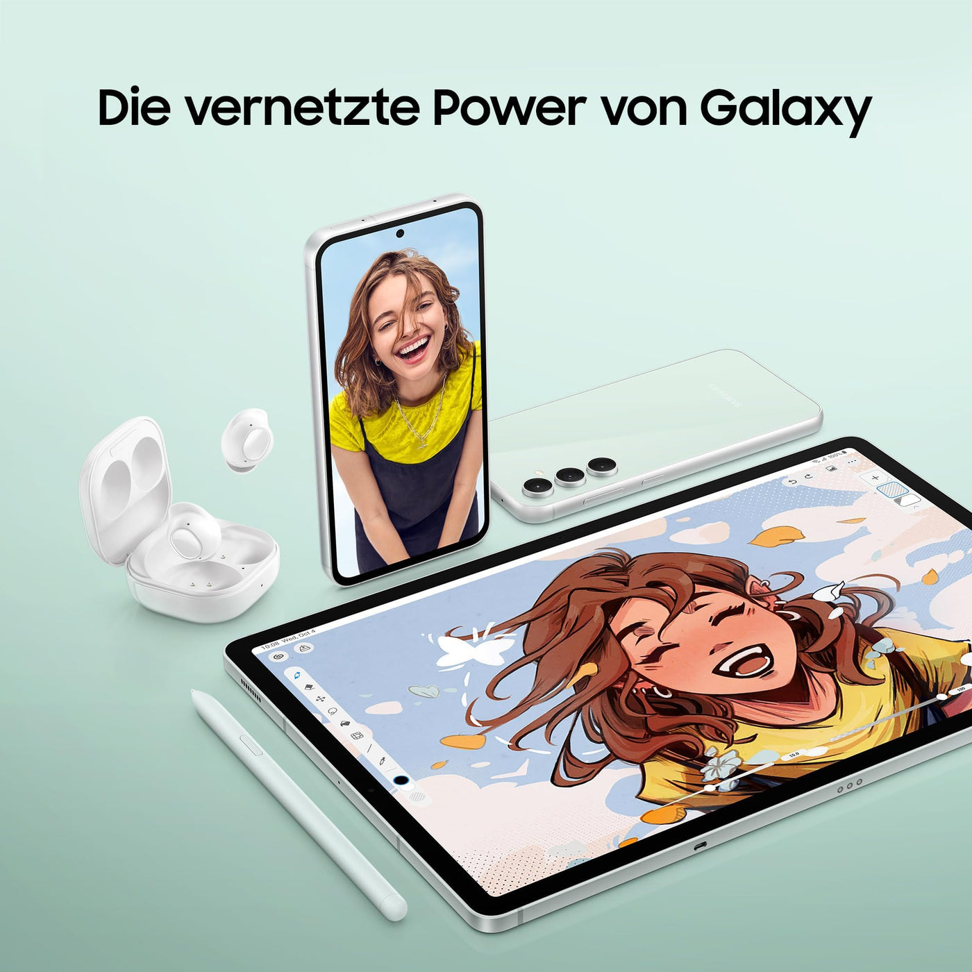 Samsung Galaxy S23 FE AI-Android-Smartphone, Mobiltelefon, 5G, Simlockfrei ohne Vertrag, Handy, 128 GB, Graphite, 3 Jahre Herstellergarantie [Exklusiv bei Amazon] [Deutsche Version]
