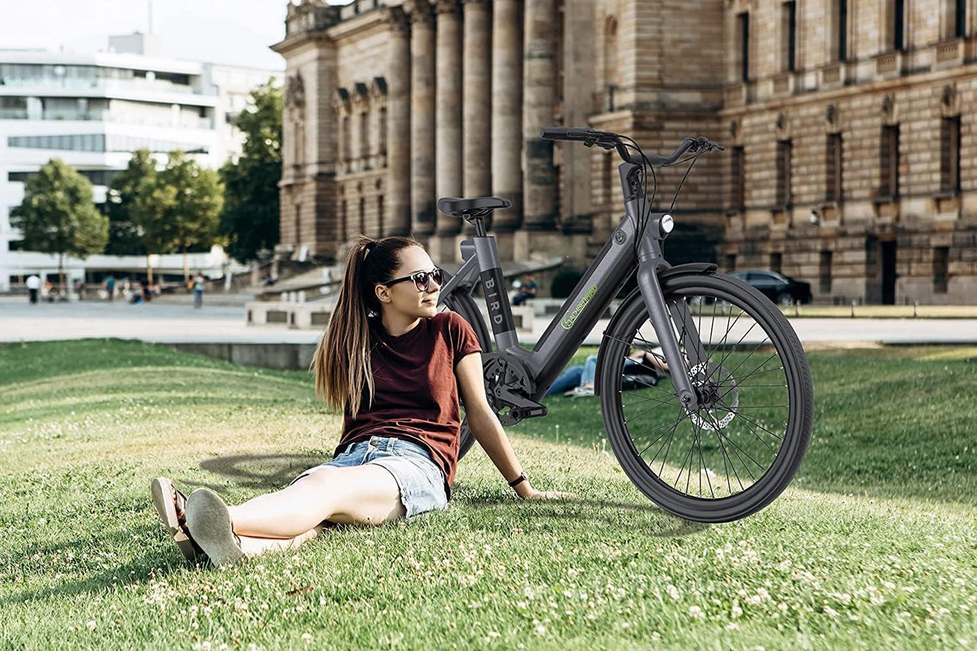 SachsenRAD xBird Urban City-Bike C6F Connect Mit Diebstahlschutz APP | Modernes Design E-Bike Elektrofahrrad mit Integriertes LCD Display und StVZO-zugelassene LED-Leuchten für 150-180CM