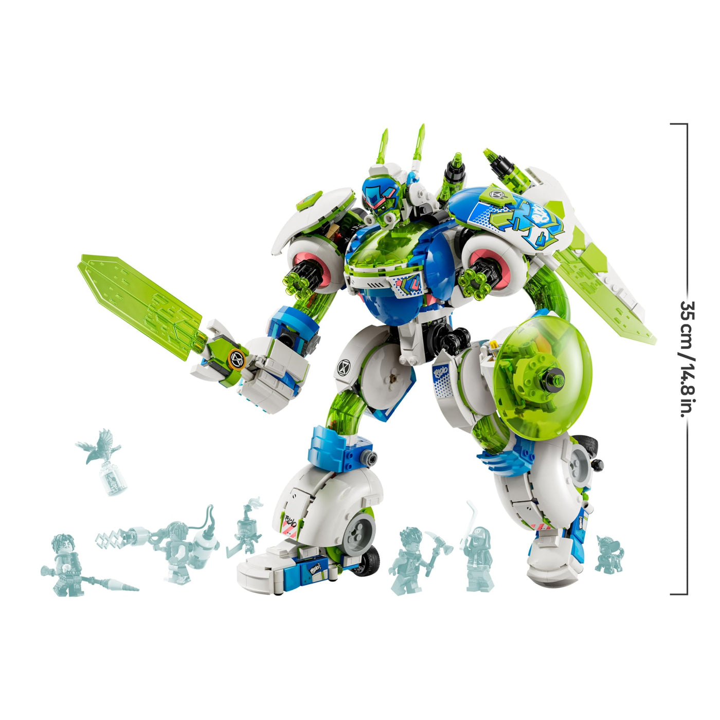 LEGO DREAMZzz 3-in-1 Mateo und Z-Blob der Ritter-Mech, Spielset zum Umbauen für Jungen und Mädchen ab 10 Jahren, Geschenk für Kinder, Fantasy-Set, Roboter in 3 Varianten, Abenteuer-Spielzeug 71485