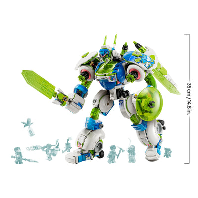LEGO DREAMZzz 3-in-1 Mateo und Z-Blob der Ritter-Mech, Spielset zum Umbauen für Jungen und Mädchen ab 10 Jahren, Geschenk für Kinder, Fantasy-Set, Roboter in 3 Varianten, Abenteuer-Spielzeug 71485